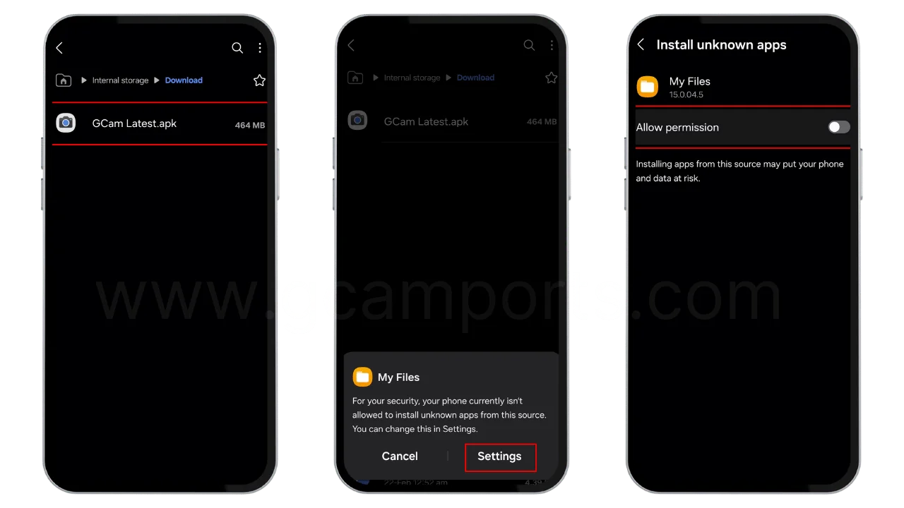 install gcam port apk